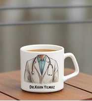 İsme Özel  Doktor Temalı Espresso Kupa Bardak