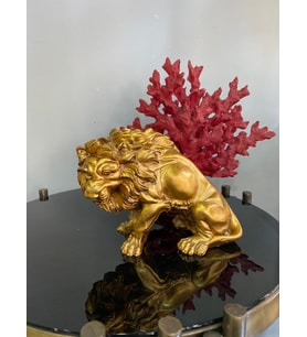 Aslan Biblo Heykel (Altın)