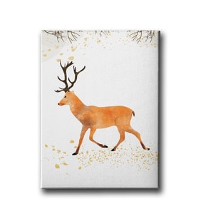 Geyikli Modern Canvas Tablo MİND386