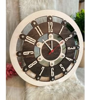Dekoratif Ahşap Duvar Saati (50 Cm )