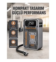 Mey İthalat® 150 PSI Kablosuz Şarjlı Hava Pompası – LED Ekranlı ve Otomatik Kapanma Özellikli