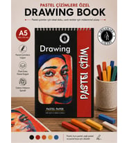 DreamArt Galery A5 Pastel Çizim Defteri 230 gr Velur (Velour) Ivory Kağıt 24 Yaprak Üstten Spiralli