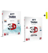 3D Yayınları Ayt Video Destekli Tarih Defter ve Soru Bankası Seti