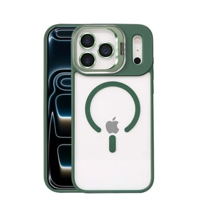 Joko Apple İphone 17 Pro Remim Lensli Magsafe Standlı Kapak - Koyu Yeşil