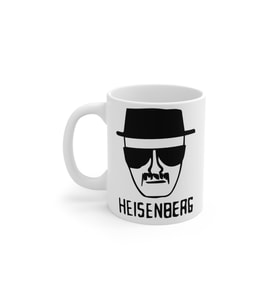Beyaz Breaking Bad Heisenberg Baskılı Kupa Bardak