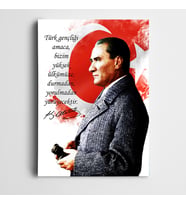 Atatürk Çalışkanlık Kanvas Tablo