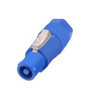 Alfa 3 Pin Powercon Erkek Fiş Ses LED Ekran Sahne Aydınlatması 250V 20A (Mavi)