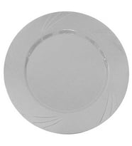 TABAK KRİSTAL 22,5 CM GÜMÜŞ  PK:6-