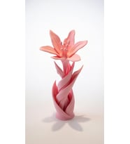 MYCRAFT3D Zambak Lilyum Çiçek Dekoratif Obje – 3D Modern Biblo  Şık Ev Dekoru