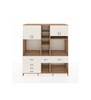 Kronos Dolap 11 Raflı 6 Çekmeceli 4 Kapaklı 220x59x243 Çam-Aytaşı/Aytaşı