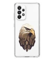 Samsung Galaxy A33 Uyumlu Kartal Tasarımlı Şeffaf Telefon Kılıfı