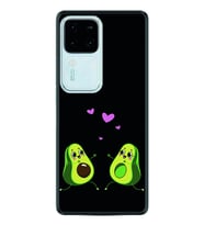 Vivo V30 Kılıf Silikon Desen Özel Seri Aşık Avokadolar 1642