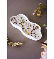 30cm Büyük Boy Doğal Soya Wax Dekoratif Hediyelik Kokulu Ahşap Fitilli Beton Mum