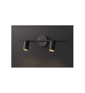 MYLİGHTS MAT SİYAH İKİLİ LED SPOT LED APLİK LED AVİZE GÜNIŞIĞI AMPULLÜ LED DUVAR APLİK