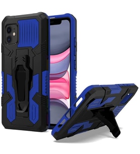Apple iPhone 11 Zırh Tank Kılıf Yüksek Koruma (Mavi)