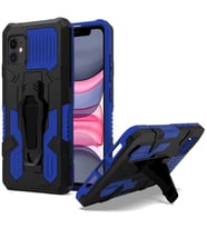 Apple iPhone 11 Zırh Tank Kılıf Yüksek Koruma (Mavi)
