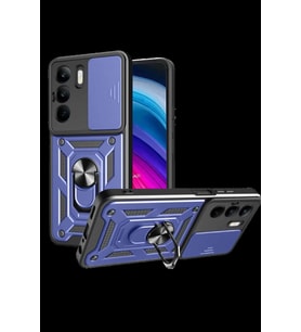 Realme C75 4G Kılıf Pars Lens Yüzüklü Silikon - Lacivert