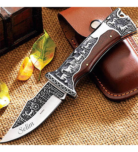 Kişiye Özel İsimli Columbia A3189-C 23 CM İsim Baskılı Columbia Baba Çakı Fayton (Çok Renkli)