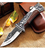 Kişiye Özel İsimli Columbia A3189-C 23 CM İsim Baskılı Columbia Baba Çakı Fayton (Çok Renkli)