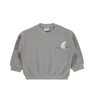 Civil Baby Cep Hilal Baskılı 6-18 Ay Sweatshirt - Gri