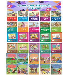 1.Sınıflar İçin Ev ve Sınıf Kitaplığı 30 lu Hikaye Seti (16 Sayfa)