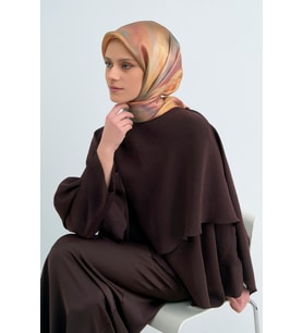 Armine Saf İpek Sura Eşarp-2026 İlkbahar-Yaz- 95130D (Kiremit)