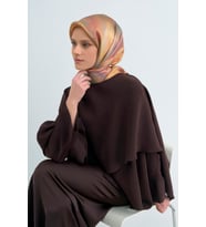 Armine Saf İpek Sura Eşarp-2026 İlkbahar-Yaz- 95130D (Kiremit)