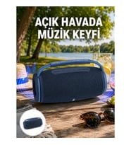Mey İthalat® Hafif ve Dayanıklı Renkli Işıklı Taşınabilir Müzik Hoparlörü Yeni Nesil