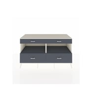 Kronos Konsol 2 Raflı 4 Çekmeceli  176x59x99 Aytaşı-Antrasit