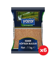 Yazar Esmer Köftelik Bulgur 1 Kg. x 6 Adet