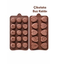 2 Adet Silikon Çikolata Kalıbı