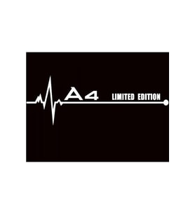 A4Limited Edition Oto Sticker Beyaz 2 Adet 16*3.8 Cm