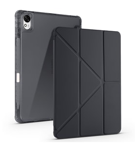 Lexroo Huawei Matepad 11.5 2025 Kılıf Tri Folding Kalem Bölmeli Standlı Kılıf - Siyah