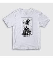 Presmono Unisex Çocuk Beyaz Bakugo Smile Anime Boku No Hero Academia T-Shirt 234398tt