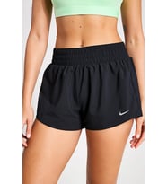 Nike One Dri-FIT 3" Brief Lined Loose Fit Shorts Kadın Bol Kesim 2 Cepli Slip Astarlı Şort Siyah