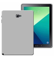 Samsung Galaxy Tab A S Pen SM P580 Uyumlu Rubber Yıkanabilir Silikon Kılıf (Gümüş)