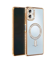 Samsung Galaxy A06 Joke Simli Magneticsafe Kılıf - Gold