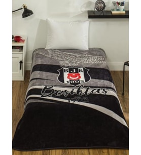 Taç Lisanslı Beşiktaş 1903 Tek Kişilik Battaniye 2026 yeni model