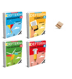 Arı 5. Sınıf Maarif Matematik Fen Türkçe ve Sosyal Defterim 4lü Set + Telefon Standı