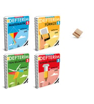 Arı 5. Sınıf Maarif Matematik Fen Türkçe ve Sosyal Defterim 4lü Set + Telefon Standı