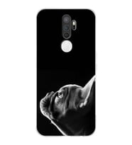 PrintiFy Oppo A5 2020 ile Uyumlu Köpek 1 Kamera Korumalı Şeffaf Kılıf