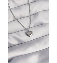 316L Çelik Gümüş Renk Kalp Model Love Kolye - TJ-BKO8932