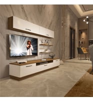 Decoraktiv Trendstyle 5 Mdf Tv Ünitesi Tv Sehpası - Pera Beyaz (Pera-Beyaz)