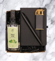 HEDİYE SETİ - DEFTER & KALEM & ROLLER KALEM & ÇAKMAK & KOLONYA