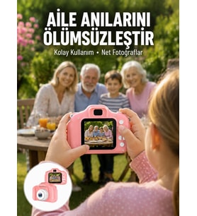 Taşınabilir HD Dijital Kamera Video Kayıt Fotoğraf Çekim USB Bağlantılı Şarjlı Yeni Nesil
