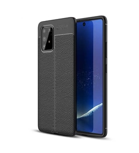 Lexroo Galaxy A91 (S10 Lite) Kılıf Niss Silikon Kılıf - Siyah