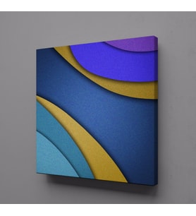 MAVİ MOR KANVAS TABLO 30x30cm (Karışık)