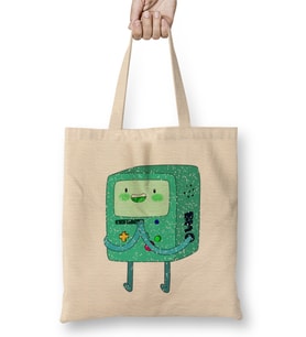 Adventure Time Bmo And Snow Bez Çanta Uzun Saplı