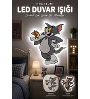 Ledli Duvar Süsü / Mekanizmalı Işıklı Tablo (Beton Gri)