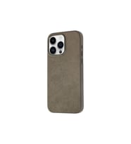 Apple iPhone 15 Pro Uyumlu Kılıf Zore Mikro Fiber Mimoza Kapak (Kahverengi)